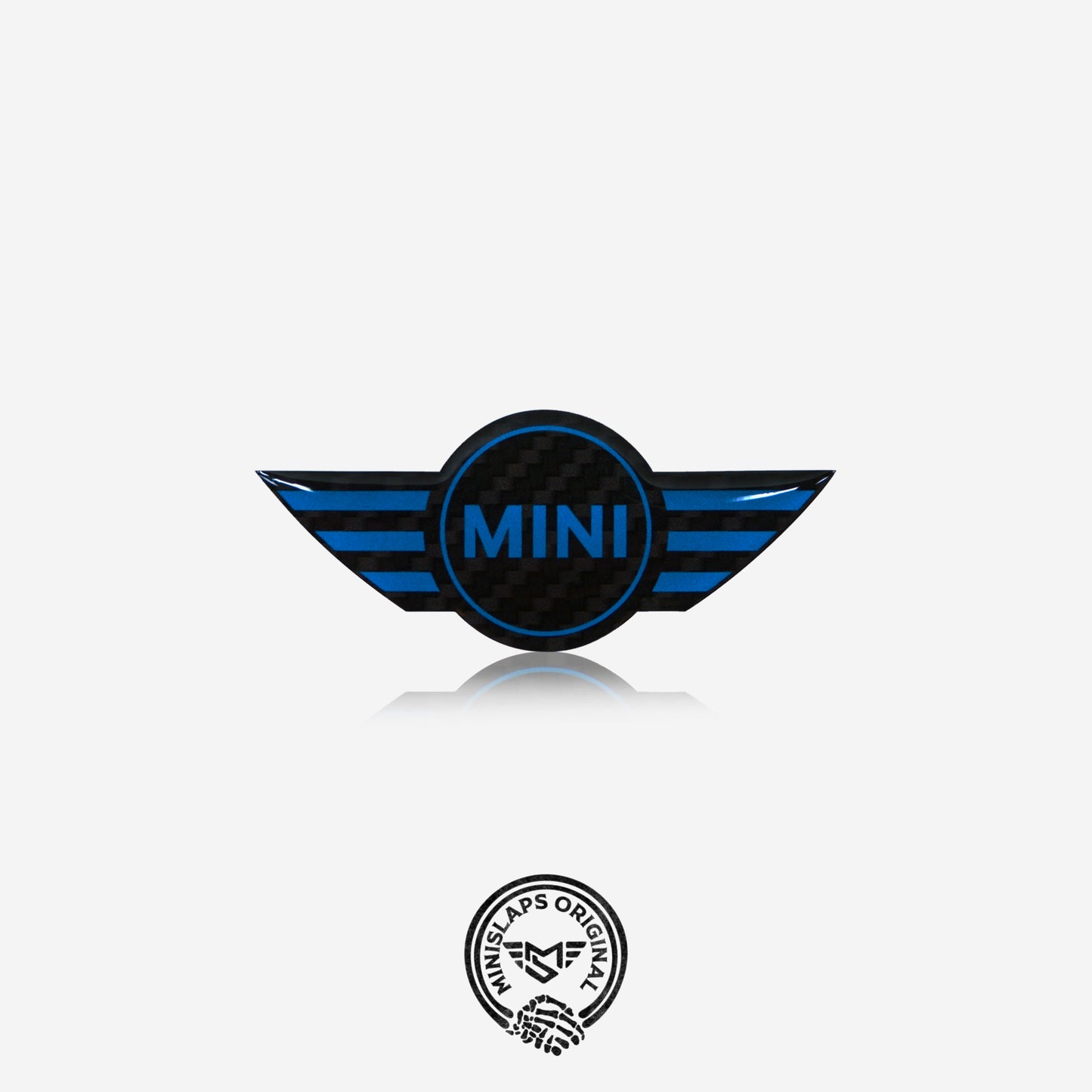 MINI Steering Wheel Badge – Carbon Blue