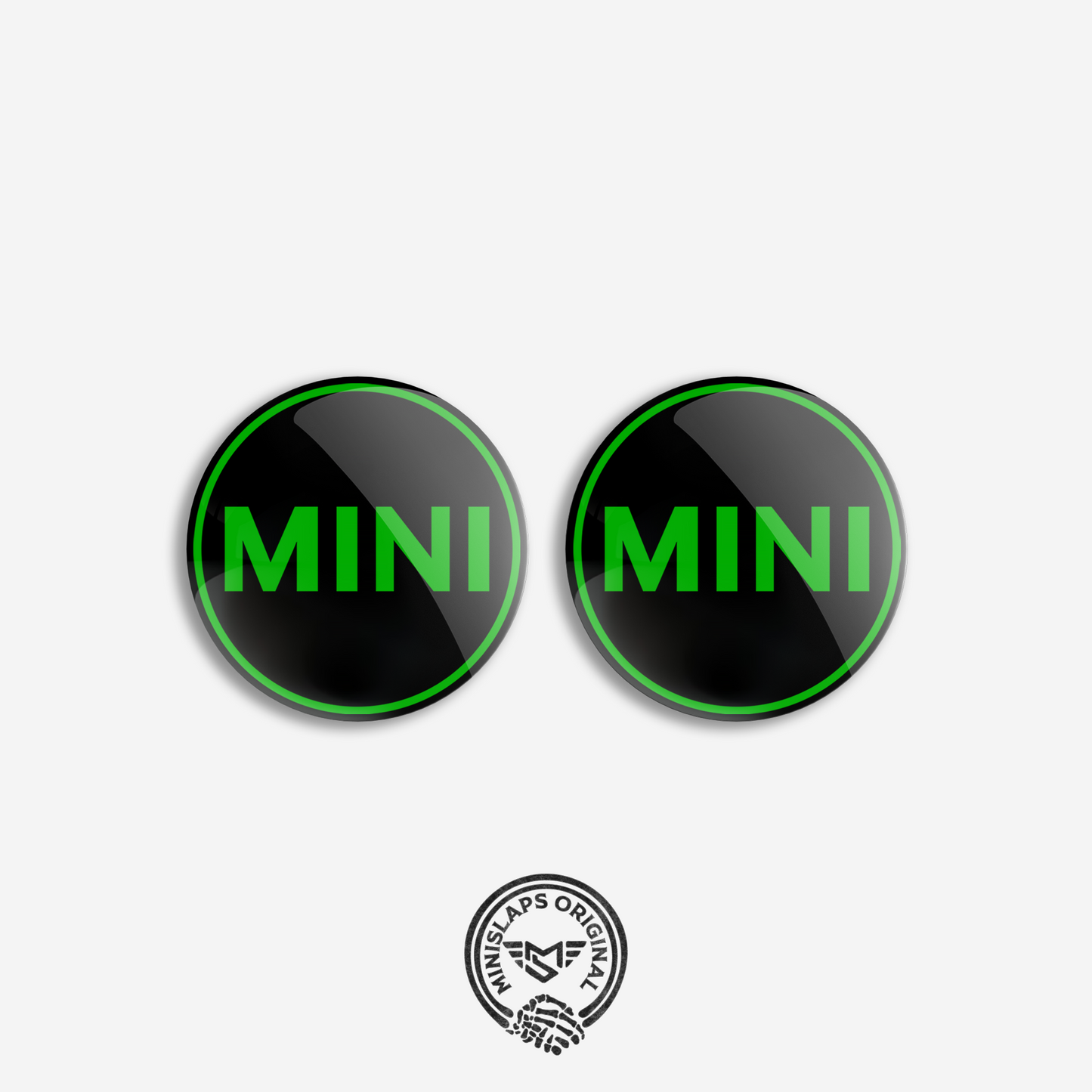 45mm MINI Badge Kit - Green - Gen 1 R50/R52 & Gen 2 R55/R56/R57