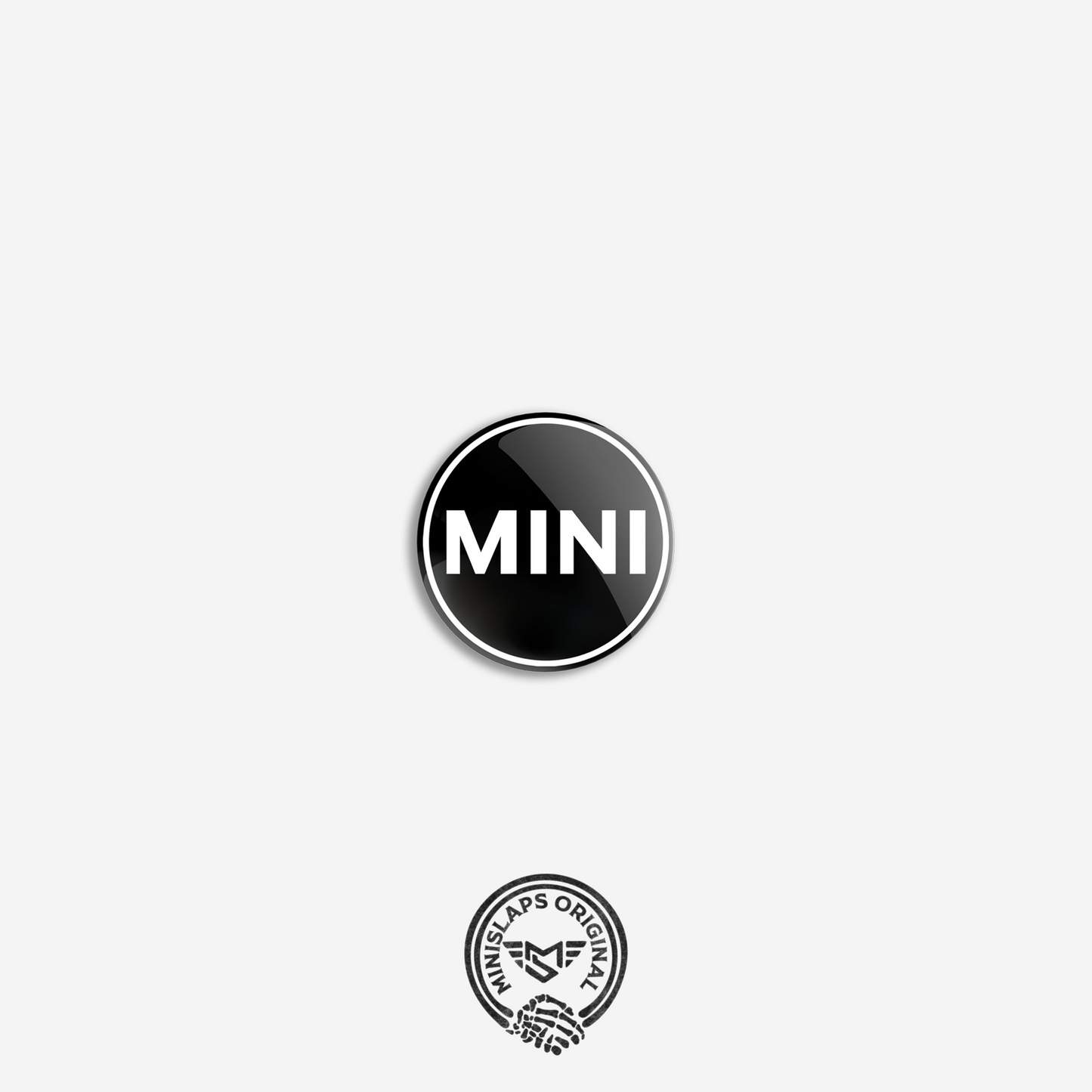 32mm MINI Badge - White - R52 Convertible S & R53 Cooper S/JCW