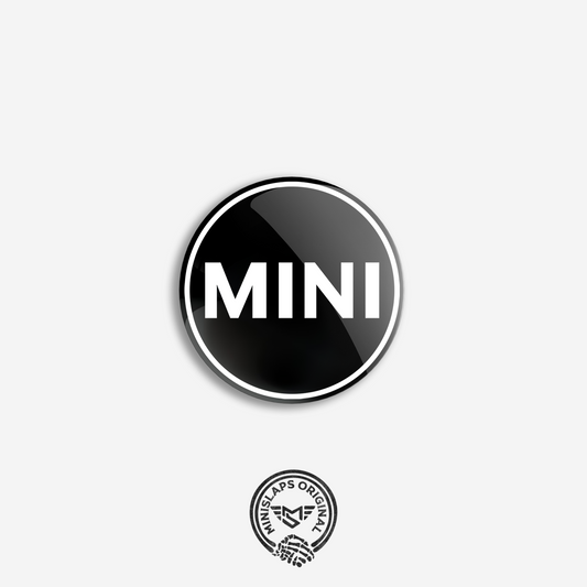 55mm MINI Front Badge - White - Gen 3 F54/F55/F56/F57