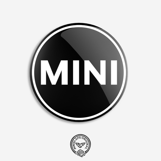 95mm MINI Rear Badge - White - Countryman R60/R61