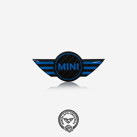 MINI Steering Wheel Badge – Carbon Blue