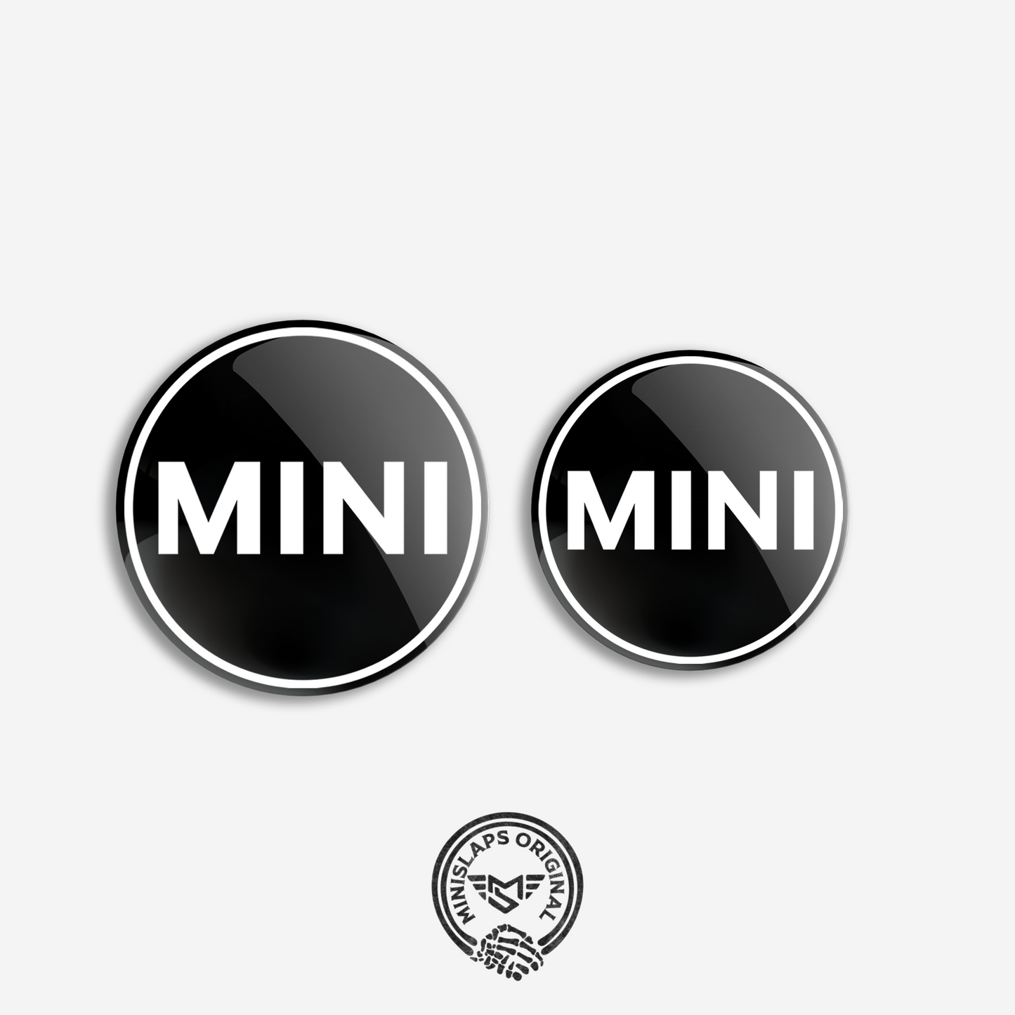 55mm & 45mm MINI Badge Kit - White - Gen 3 F54/F55/F56/F57