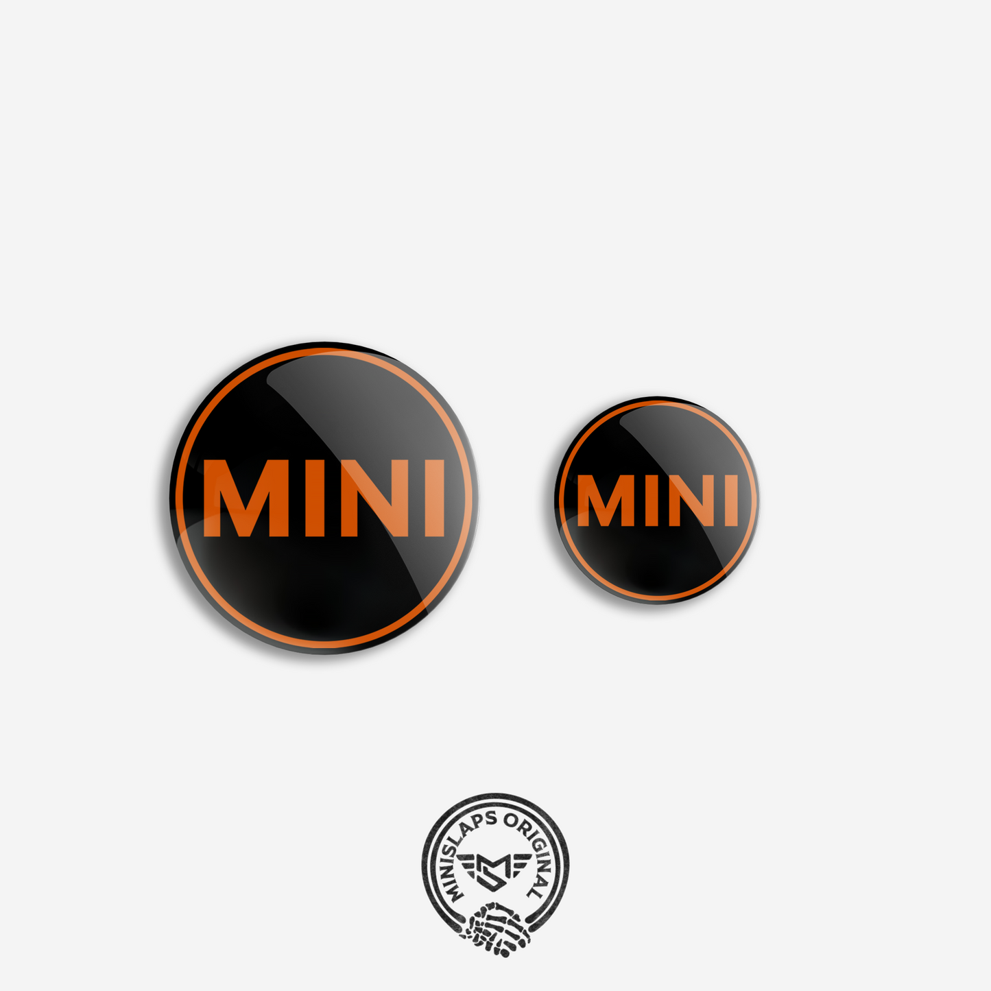 32mm & 45mm MINI Badge Kit - Orange - R52 Convertible S & R53 Cooper S/JCW