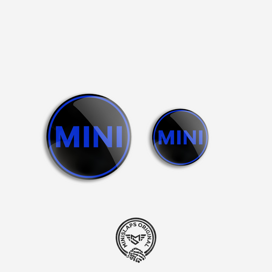 32mm & 45mm MINI Badge Kit - Blue - R52 Convertible S & R53 Cooper S/JCW