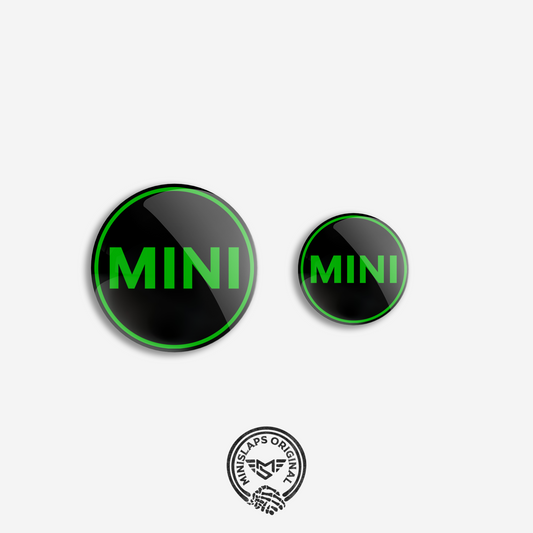 32mm & 45mm MINI Badge Kit - Green - R52 Convertible S & R53 Cooper S/JCW