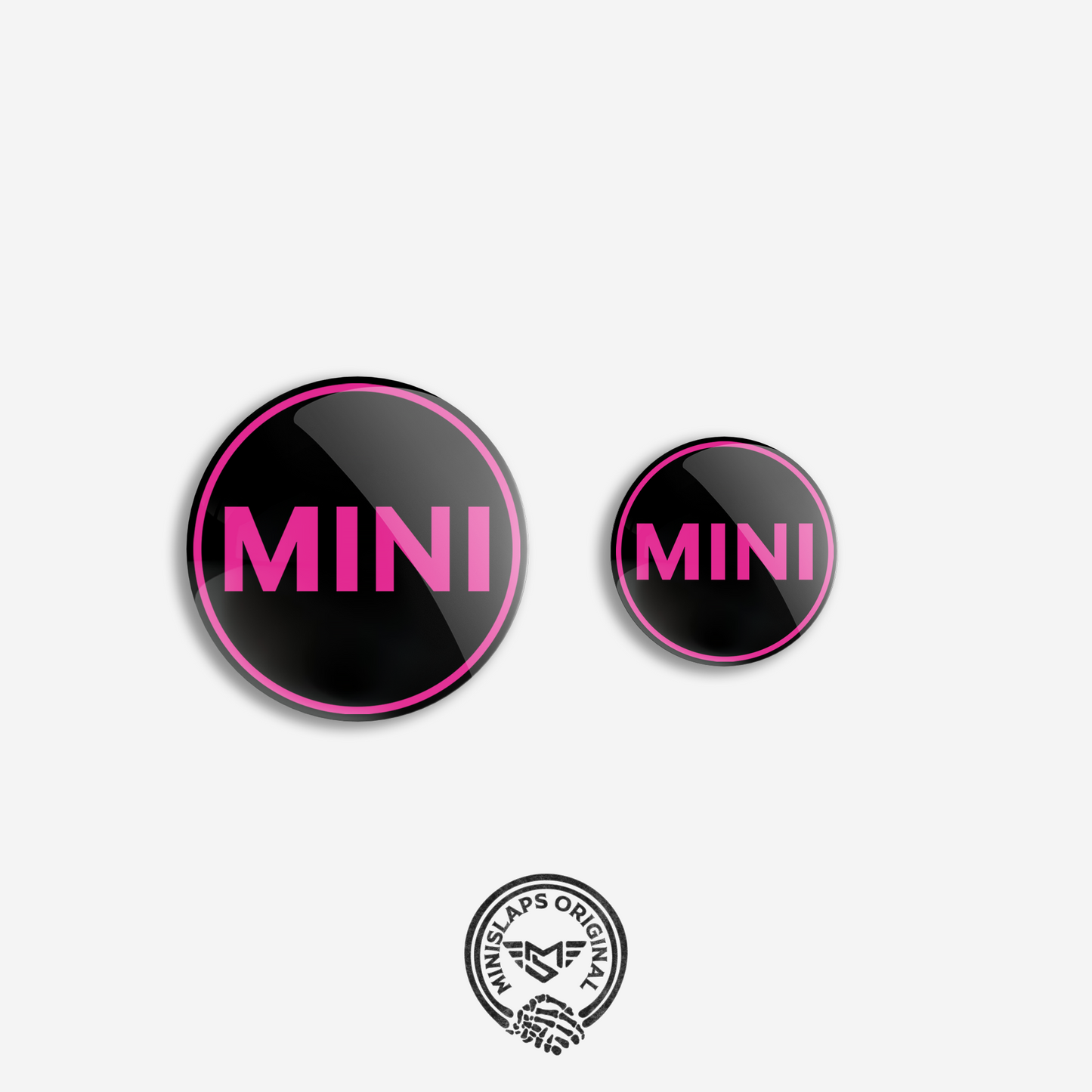 32mm & 45mm MINI Badge Kit - Pink - R52 Convertible S & R53 Cooper S/JCW
