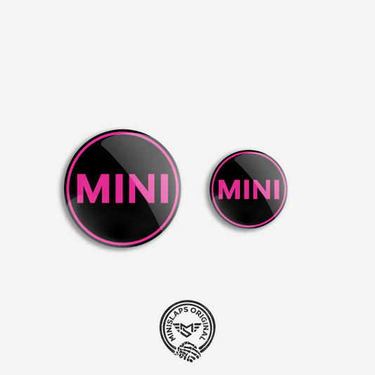 32mm & 45mm MINI Badge Kit - Pink - R52 Convertible S & R53 Cooper S/JCW