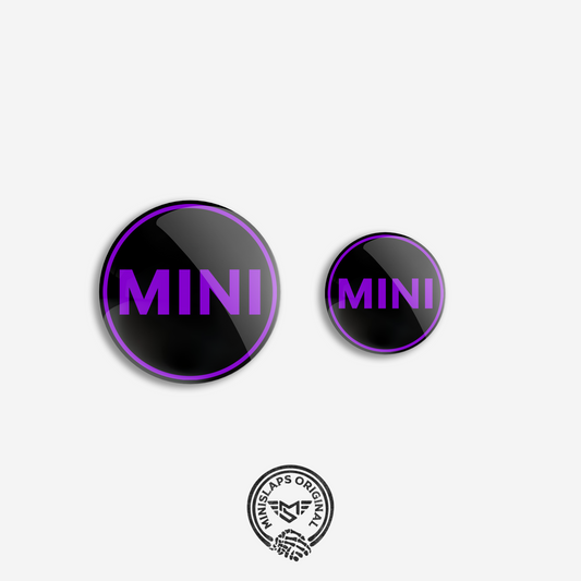32mm & 45mm MINI Badge Kit - Purple - R52 Convertible S & R53 Cooper S/JCW