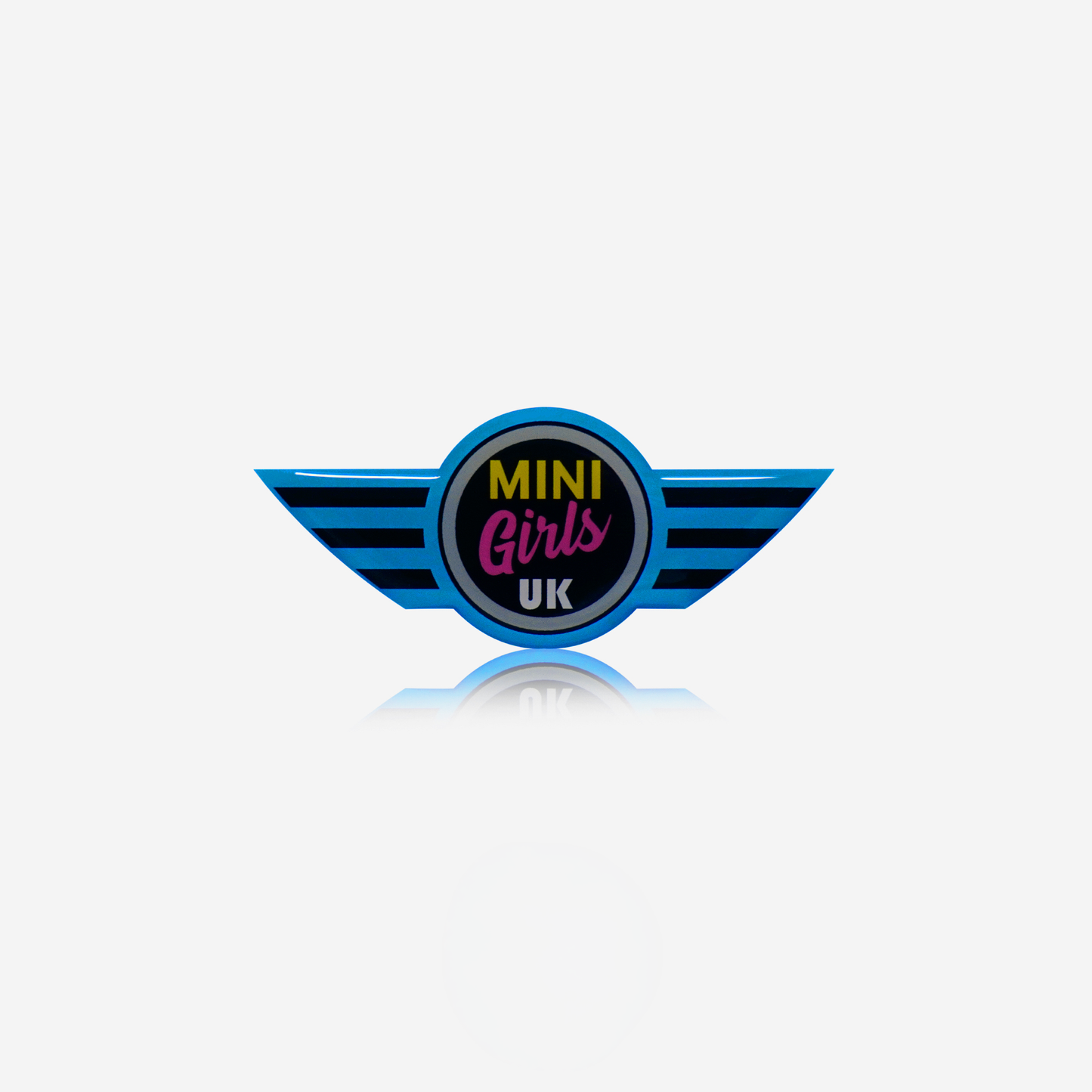 MINI Girls UK Official Blue & Custom Steering Wheel Badge