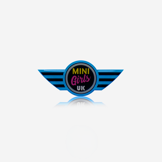 MINI Girls UK Official Blue & Custom Steering Wheel Badge