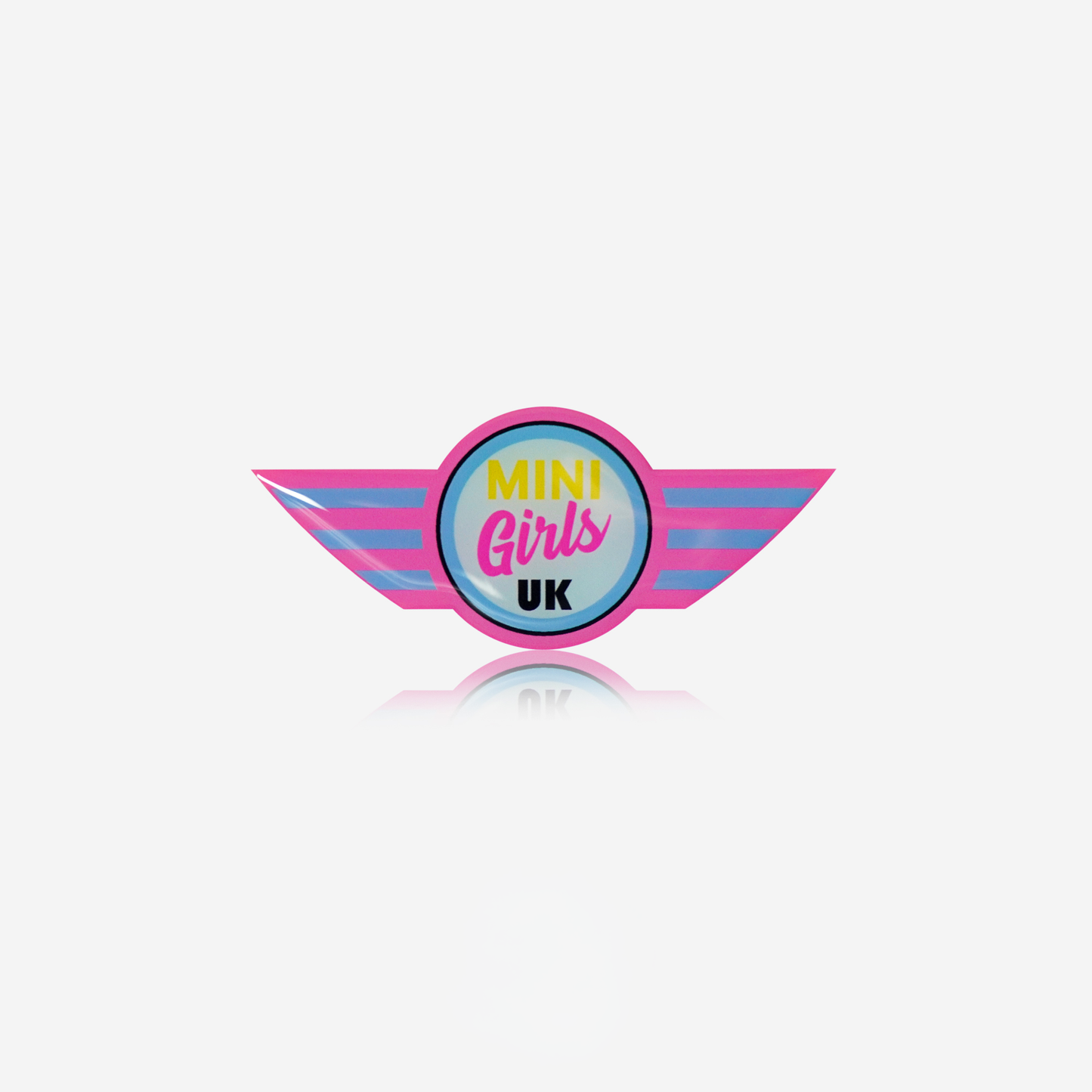 MINI Girls UK Official Pink Steering Wheel Badge
