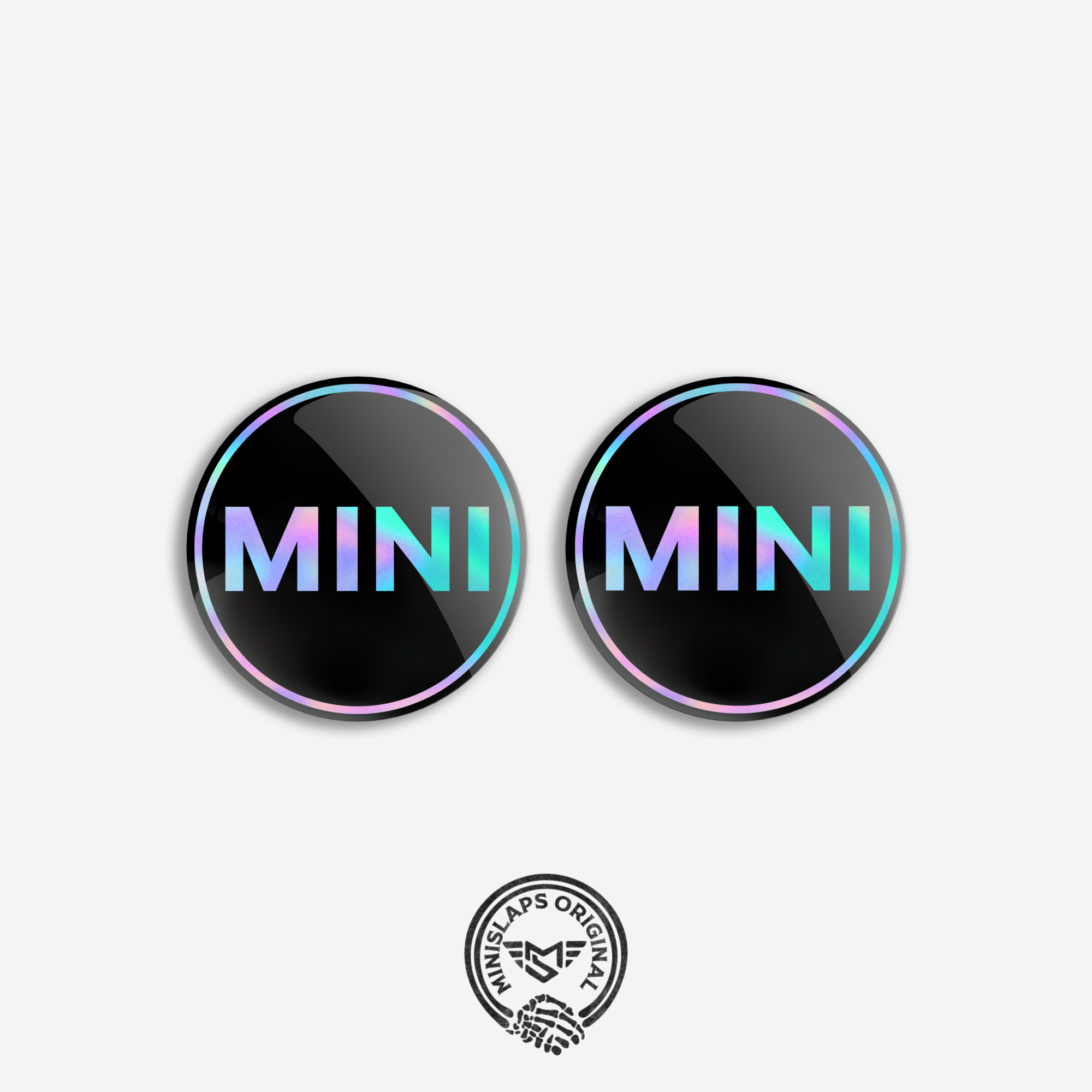 45mm MINI Badge Kit - OilSlick - Gen 1 R50/R52 & Gen 2 R55/R56/R57