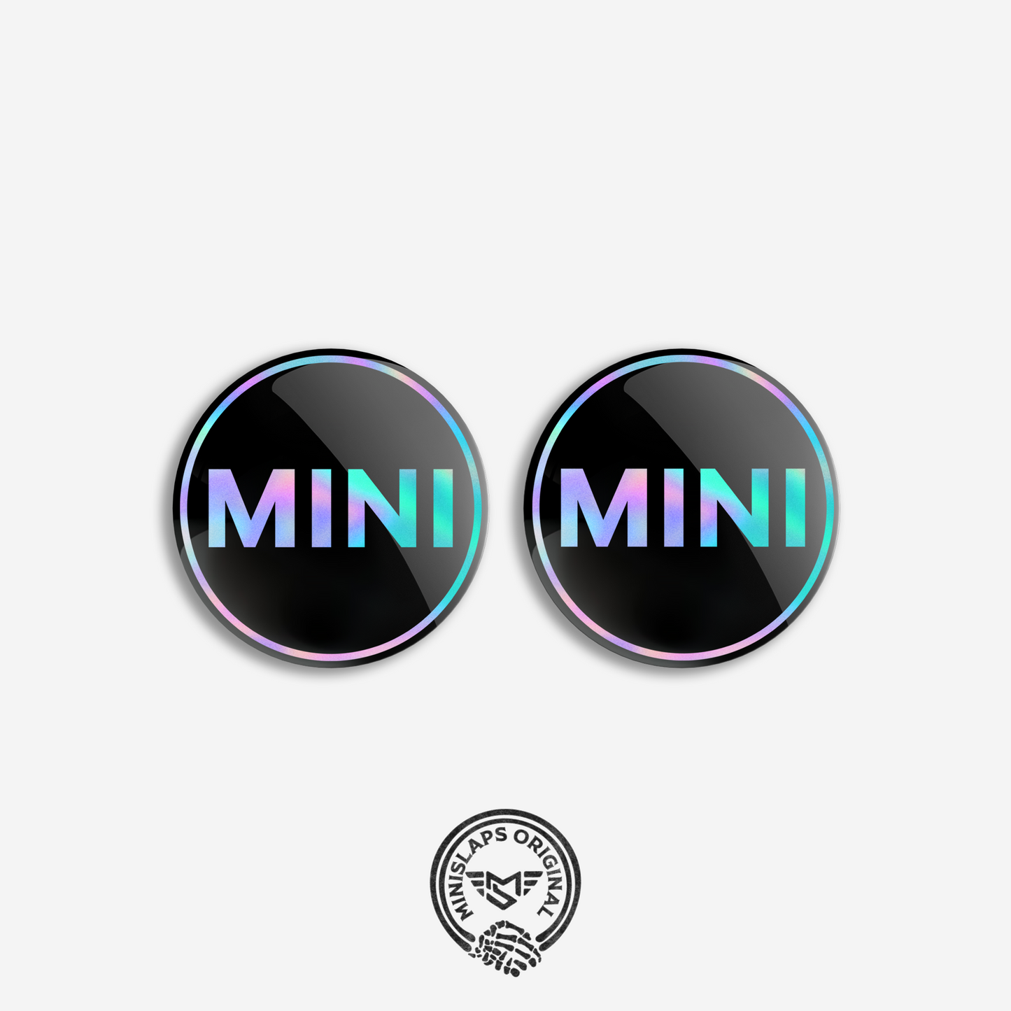 45mm MINI Badge Kit - OilSlick - Gen 1 R50/R52 & Gen 2 R55/R56/R57