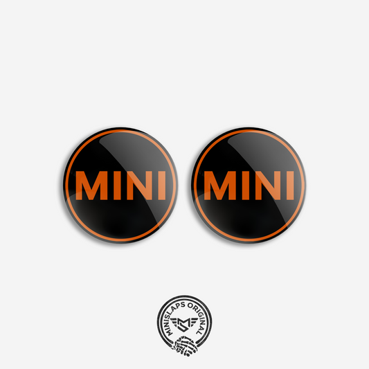 45mm MINI Badge Kit - Orange - Gen 1 R50/R52 & Gen 2 R55/R56/R57