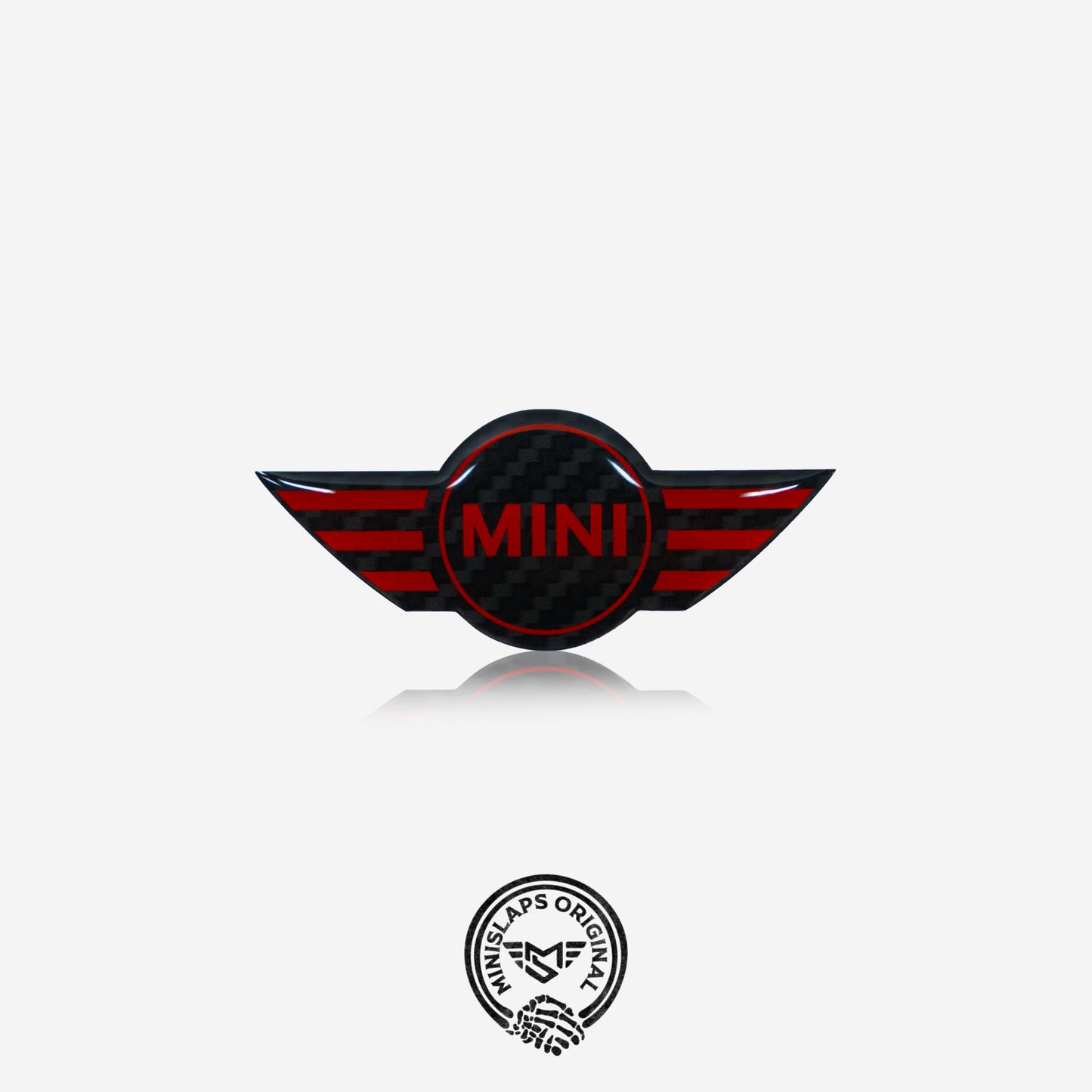 MINI Steering Wheel Badge – Carbon Red