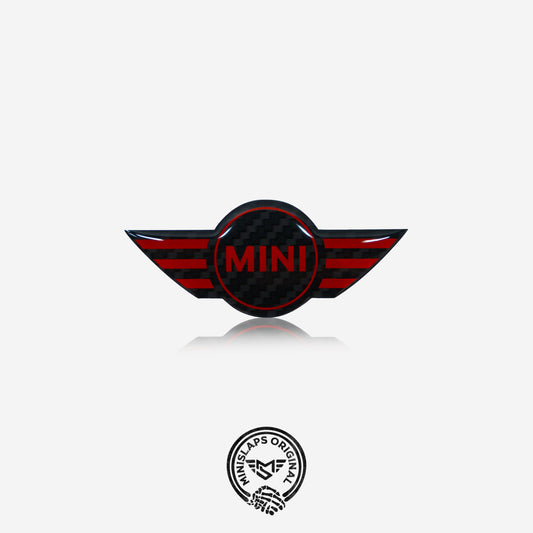 MINI Steering Wheel Badge – Carbon Red