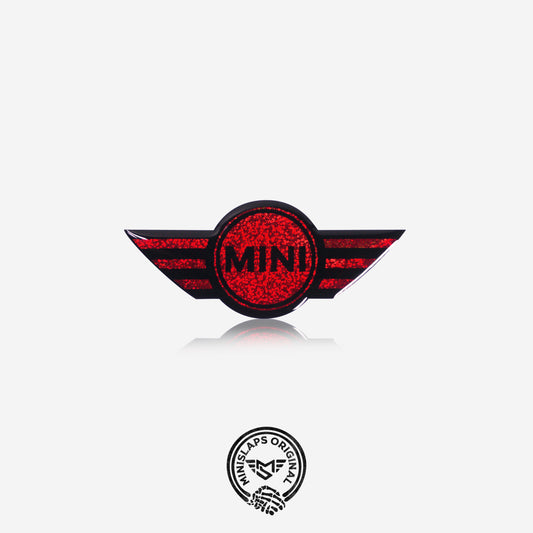 MINI Steering Wheel Badge – Glitter Red