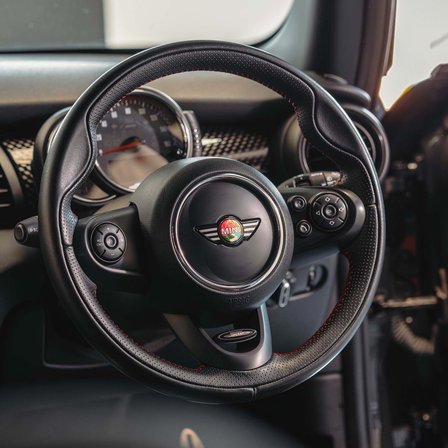 MINI Steering Wheel Badge – Floral v1