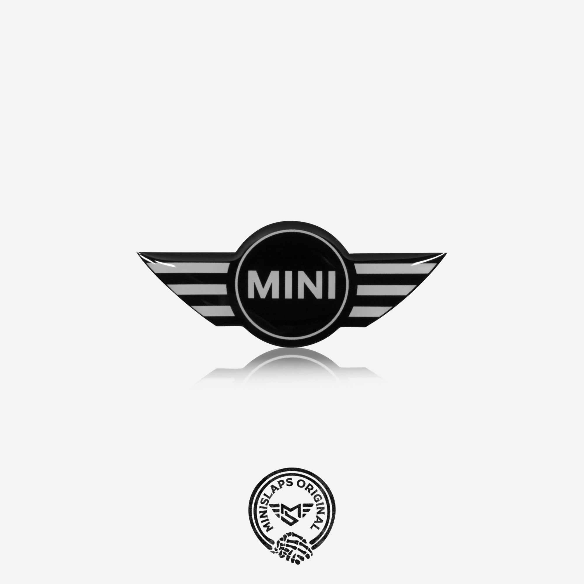 MINI Steering Wheel Badge – White