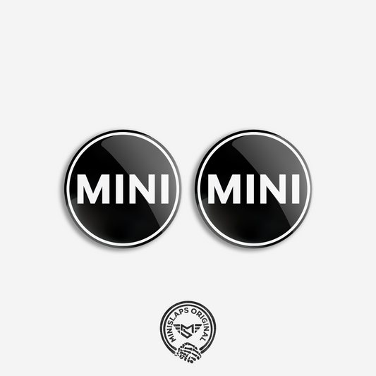 45mm MINI Badge Kit - White - Gen 1 R50/R52 & Gen 2 R55/R56/R57