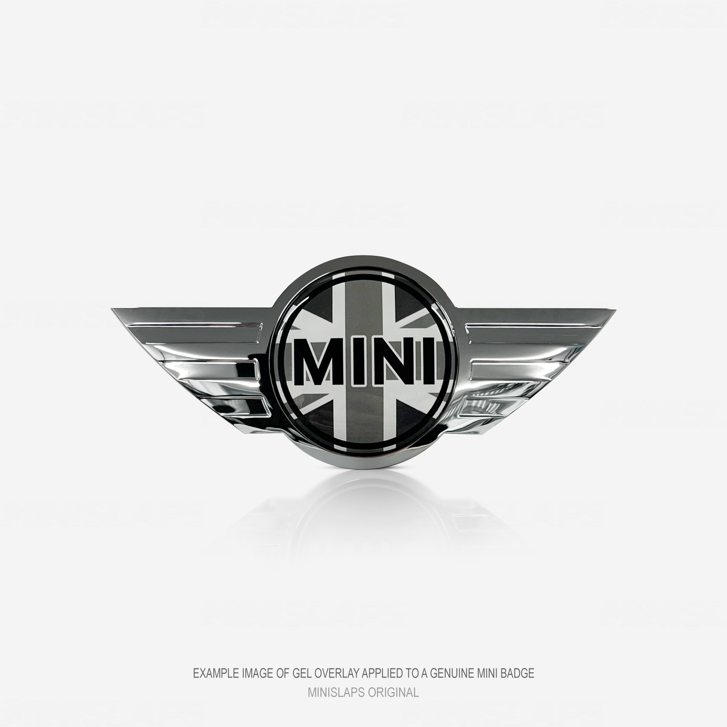 45mm MINI Badge Kit - GB Grey - Gen 1 R50/R52 & Gen 2 R55/R56/R57